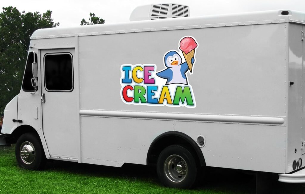 Ice Cream 1 8 Concession Decal Sign Cart Trailer Stand Sticker Equipment