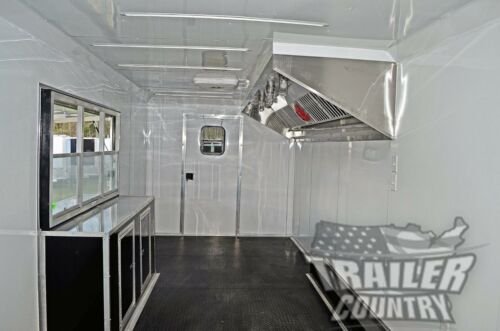 NEW 2024 8.5X24 ENCLOSED MOBILE CONCESSION KITCHEN FOOD BBQ VENDING TRAILER