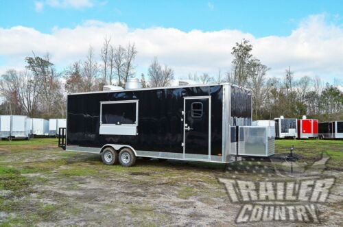 NEW 2024 8.5X24 ENCLOSED MOBILE CONCESSION KITCHEN FOOD BBQ VENDING TRAILER