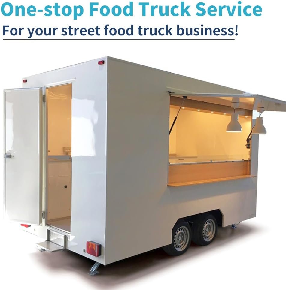 New Designed Mobile Square Consession Trailer Food Carts and Food Trucks