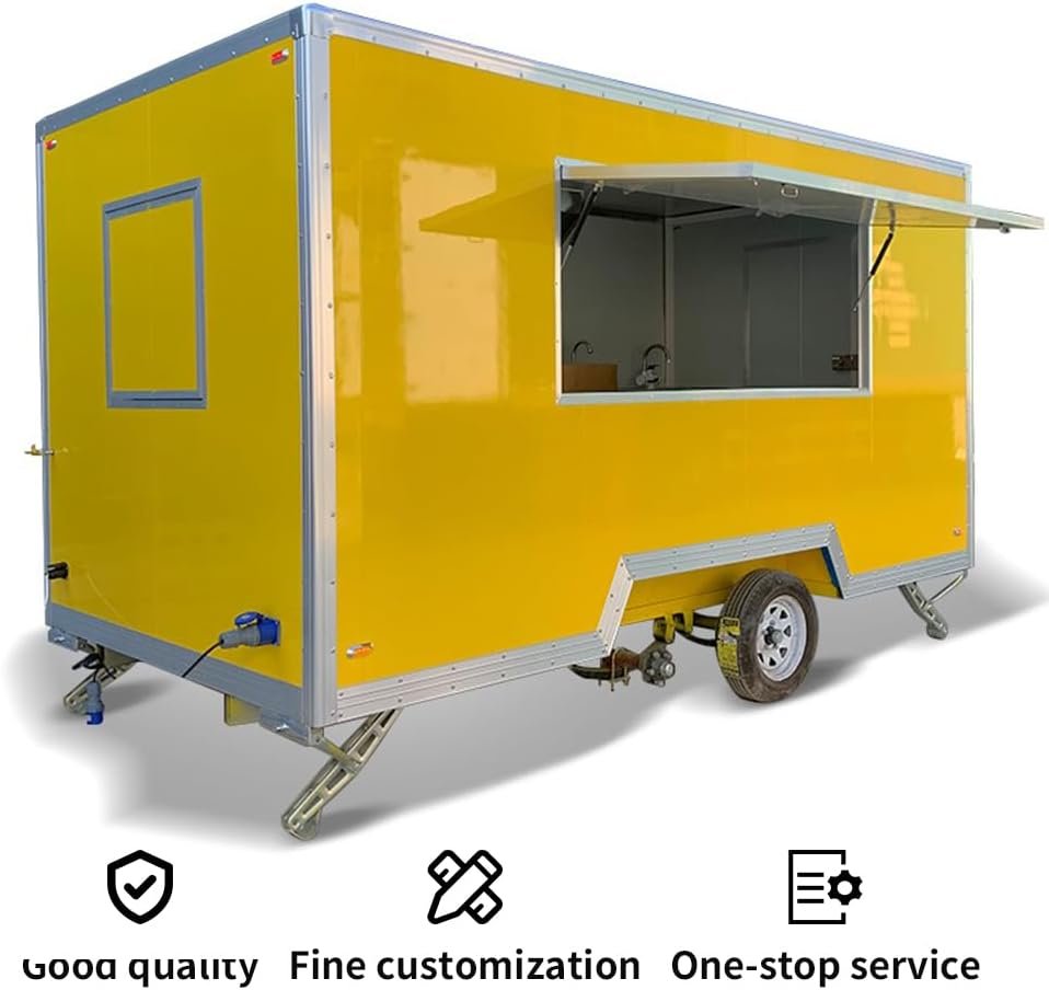 New Designed Mobile Square Consession Trailer Food Carts and Food Trucks