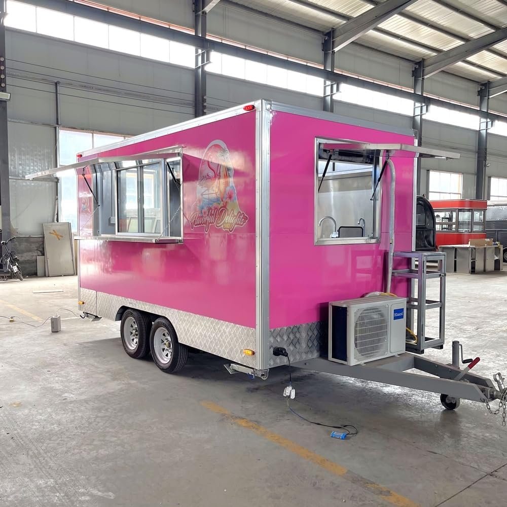 New Designed Mobile Square Consession Trailer Food Carts and Food Trucks