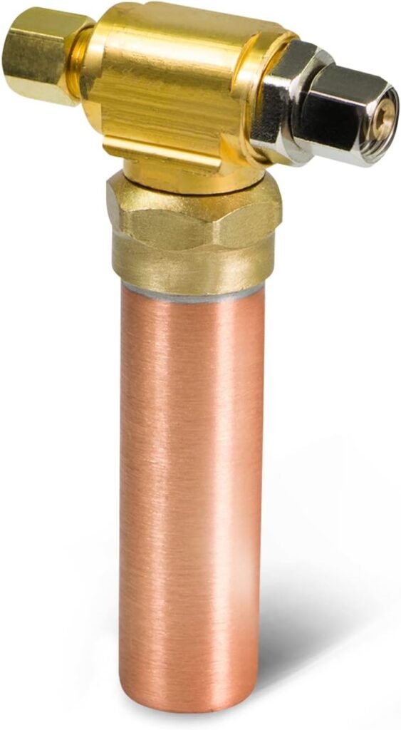 Supply Giant IS-BB-36DPNQ Compression Tee Hammer Arrestor, AA 1/4 in. OD COMP x 1/4 in. OD Femail Compression Copper